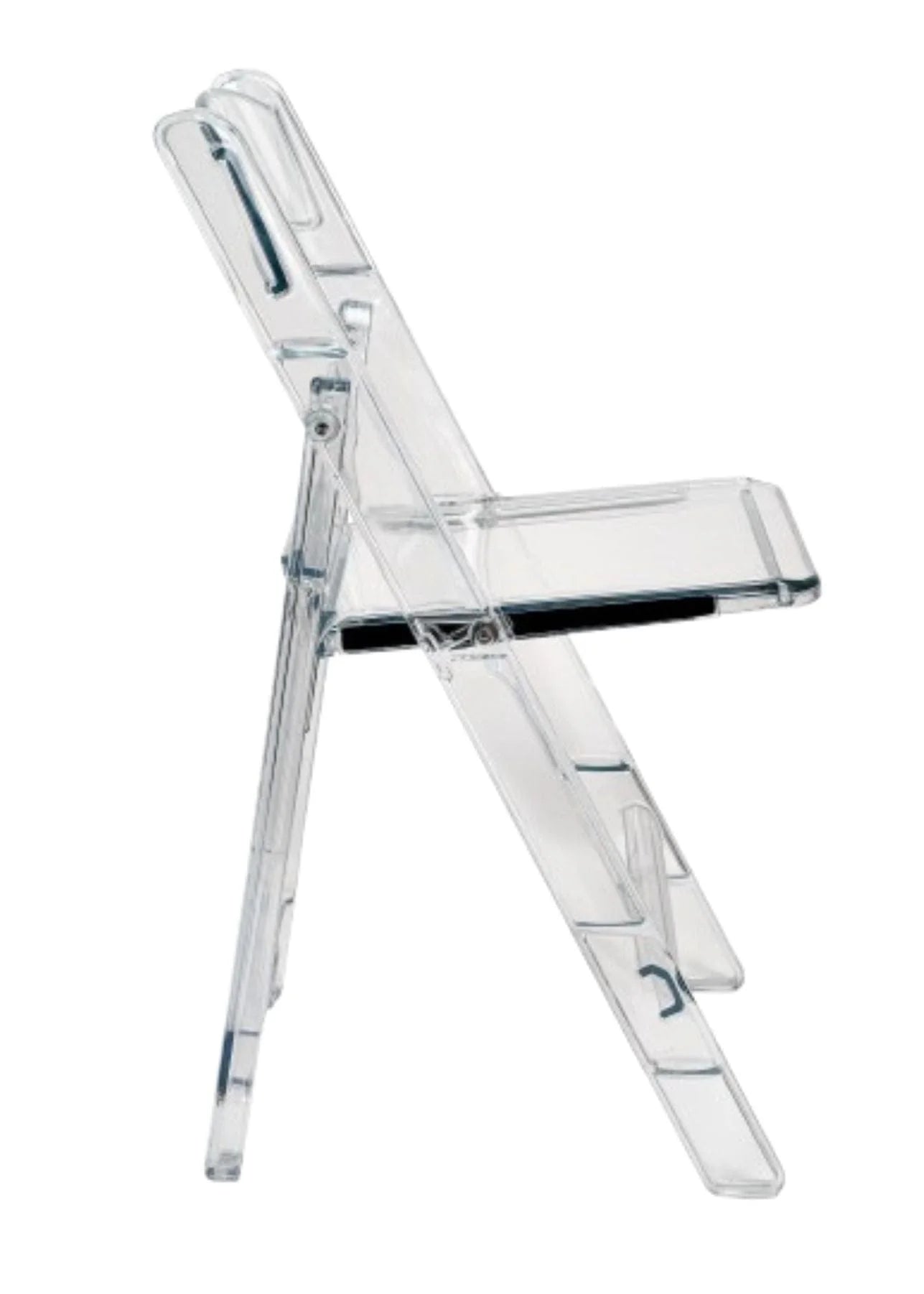 100 Chair Pack Clear Resin Folding Chair FREE Shipping