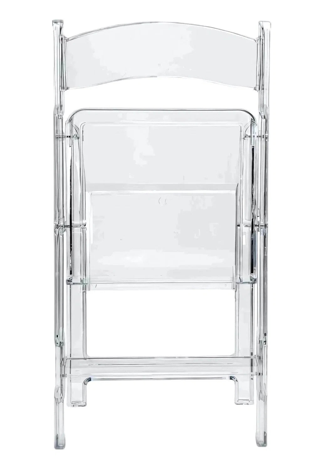 100 Chair Pack Clear Resin Folding Chair FREE Shipping
