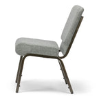 Silla de iglesia Serenity Seating - Tela color borgoña/Marco veteado dorado - 48.26 cm de ancho