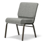 Silla de iglesia Serenity Seating - Tela color borgoña/Marco veteado dorado - 48.26 cm de ancho