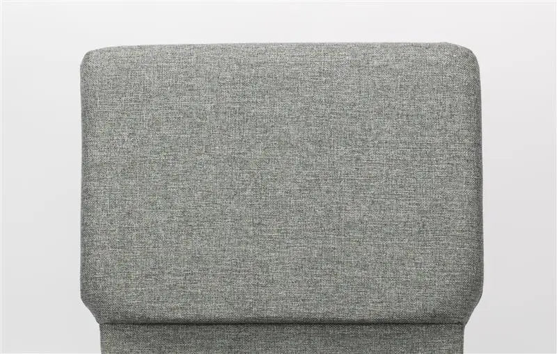 Silla de iglesia Serenity Seating - Tela gris/Estructura de veta dorada - 53 cm de ancho