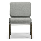 Silla de iglesia Serenity Seating - Tela color borgoña/Marco veteado dorado - 48.26 cm de ancho