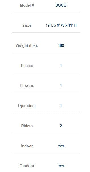 Inflatable Soccer Game commercial grade blower included