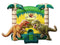 Dinosaur 13×13 COMMERCIAL GRADE inflatable bouncer blower included