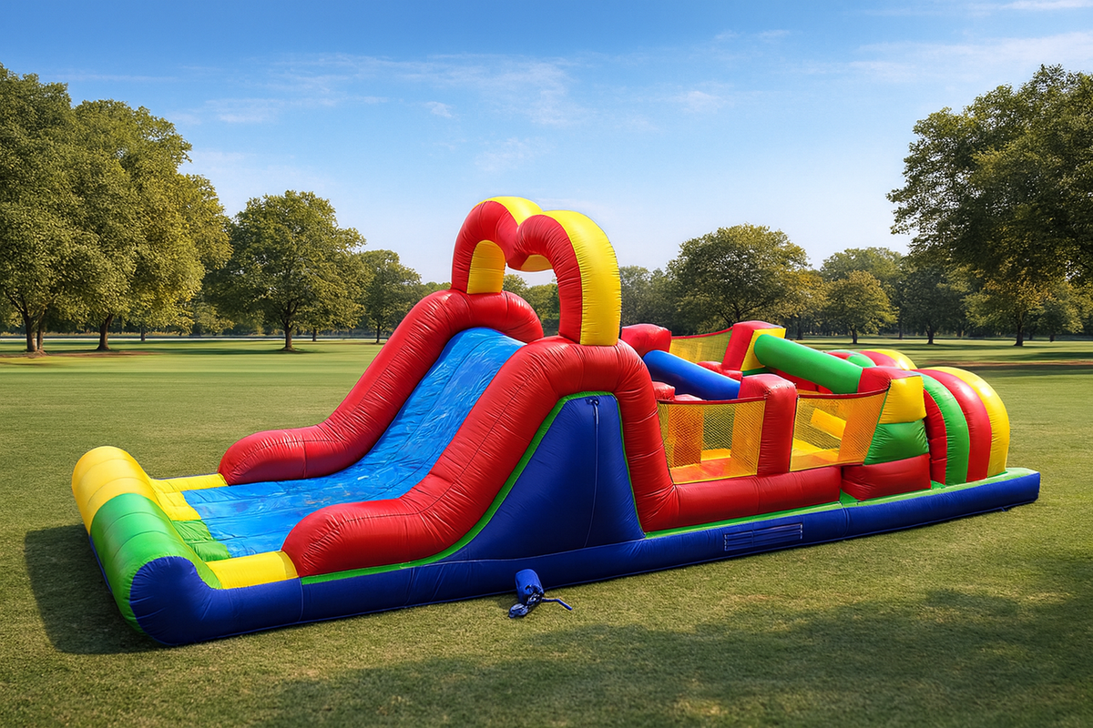 Inflatable Course Runs Inflatable Fun Run Obstacle Course – Stars Chairs Inc