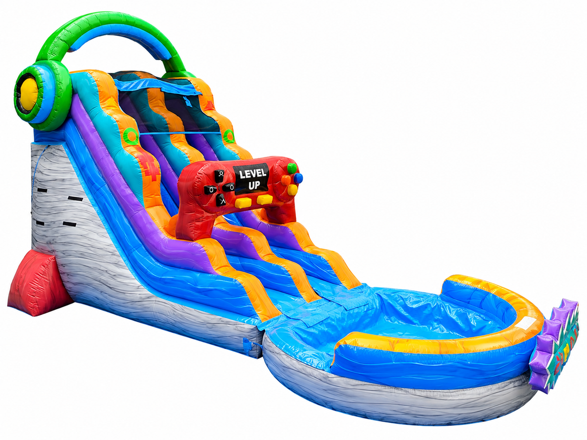 18 FT Game Zone Wet and Dry Water Slide Imagen principal del producto