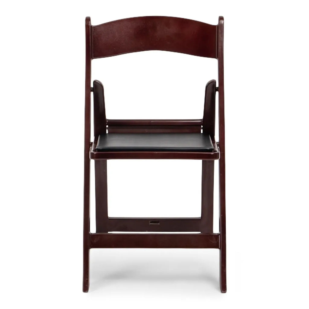 TitanPRO™ Mahogany Resin Folding Chair