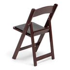 TitanPRO™ Mahogany Resin Folding Chair