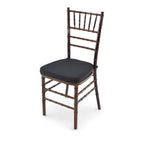 Wood Chiavari Chair Package - 200 Wood Chiavari Fruitwood Chairs with Cushion Option, 2 Stacking Chair Dollies