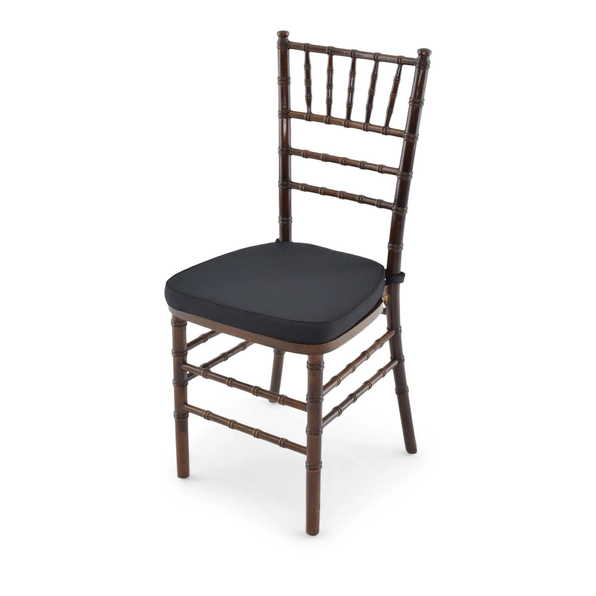 Wood Chiavari Chair Package - 200 Wood Chiavari Fruitwood Chairs with Cushion Option, 2 Stacking Chair Dollies
