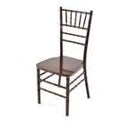 Wood Chiavari Chair Package - 200 Wood Chiavari Fruitwood Chairs with Cushion Option, 2 Stacking Chair Dollies
