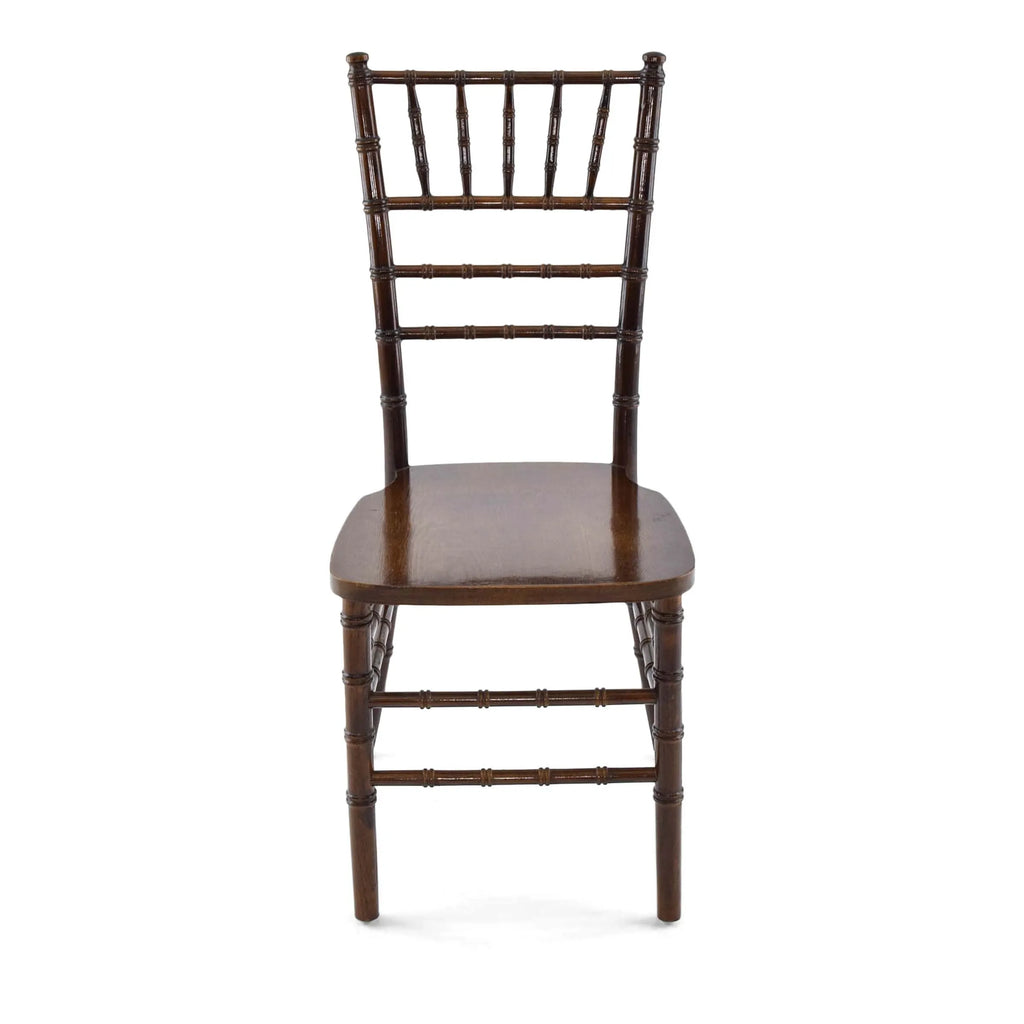 Wood Chiavari Chair Package - 200 Wood Chiavari Fruitwood Chairs with Cushion Option, 2 Stacking Chair Dollies