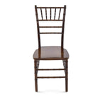 Wood Chiavari Chair Package - 200 Wood Chiavari Fruitwood Chairs with Cushion Option, 2 Stacking Chair Dollies
