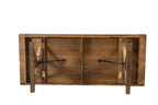 Farmhouse Folding Farm Table - 40'' x 96'' - Rustic - X-Legs ColorRustic