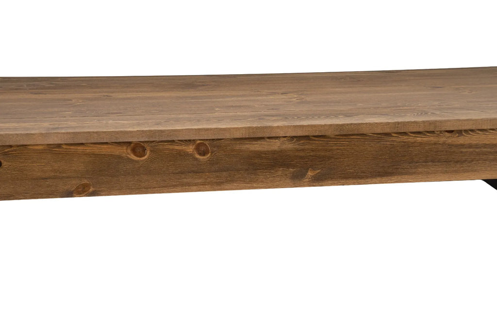 Farmhouse Folding Farm Table - 40'' x 96'' - Rustic - X-Legs ColorRustic