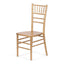 Gold metal chair with a white background