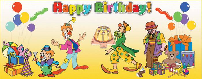 Happy Birthday Clowns Main image