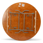 10 - Titan Series Plus60'' Round European Plywood Folding Table and Universal Table Cart Bundle