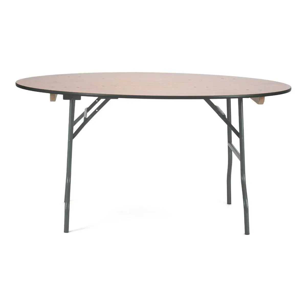 10 - Titan Series Plus60'' Round European Plywood Folding Table and Universal Table Cart Bundle