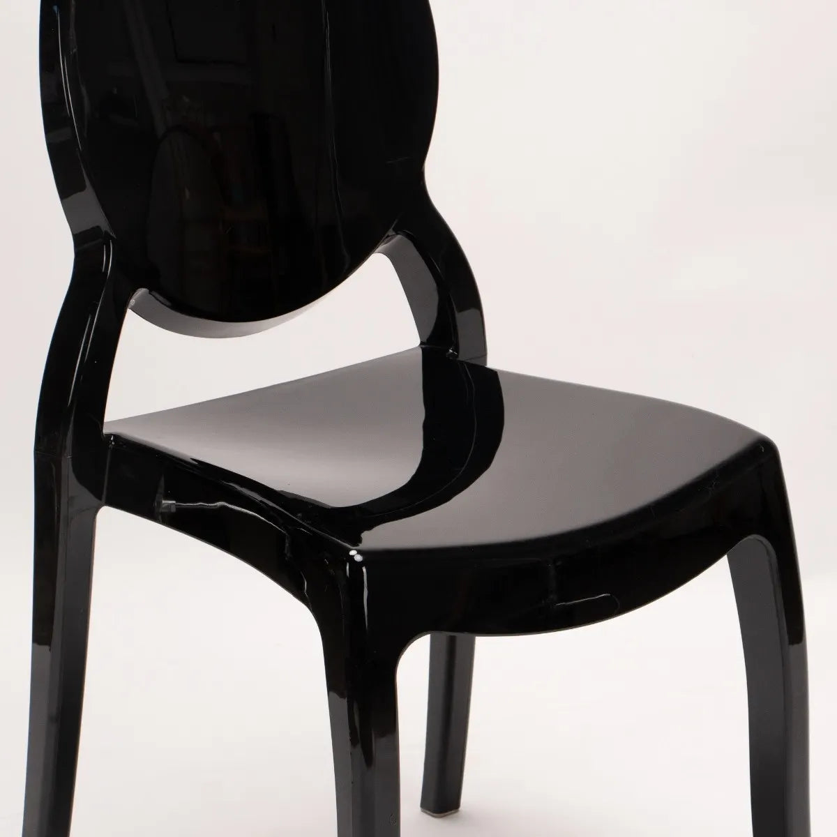 Sofia Stacking Chair with UV Protection Chair - Black