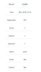 Inflatable Jurassic Wet/Dry Obstacle Course With blower commercial grade