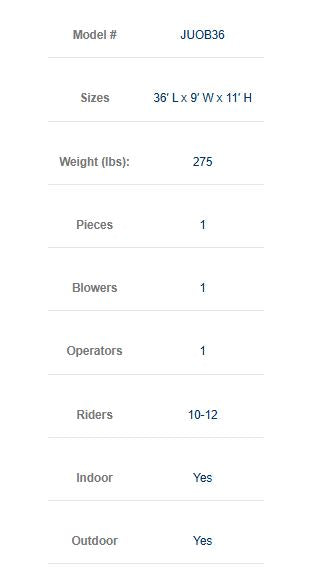 Inflatable Jurassic Wet/Dry Obstacle Course With blower commercial grade