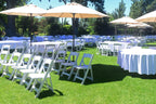 200 TitanPRO Resin Folding Chairs with 8 Dollies and 8 straps bundle