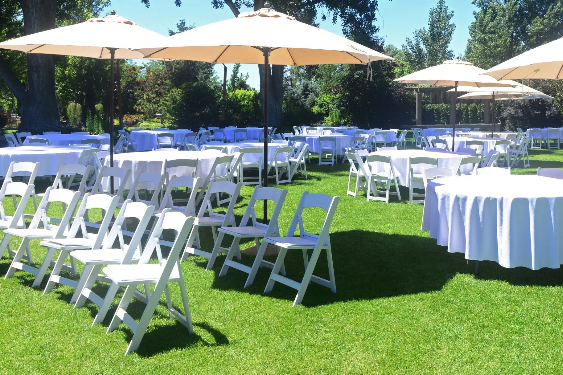 200 TitanPRO Resin Folding Chairs with 8 Dollies and 8 straps bundle