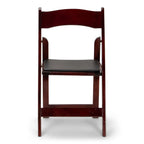 Silla plegable de resina de caoba TitanPRO™