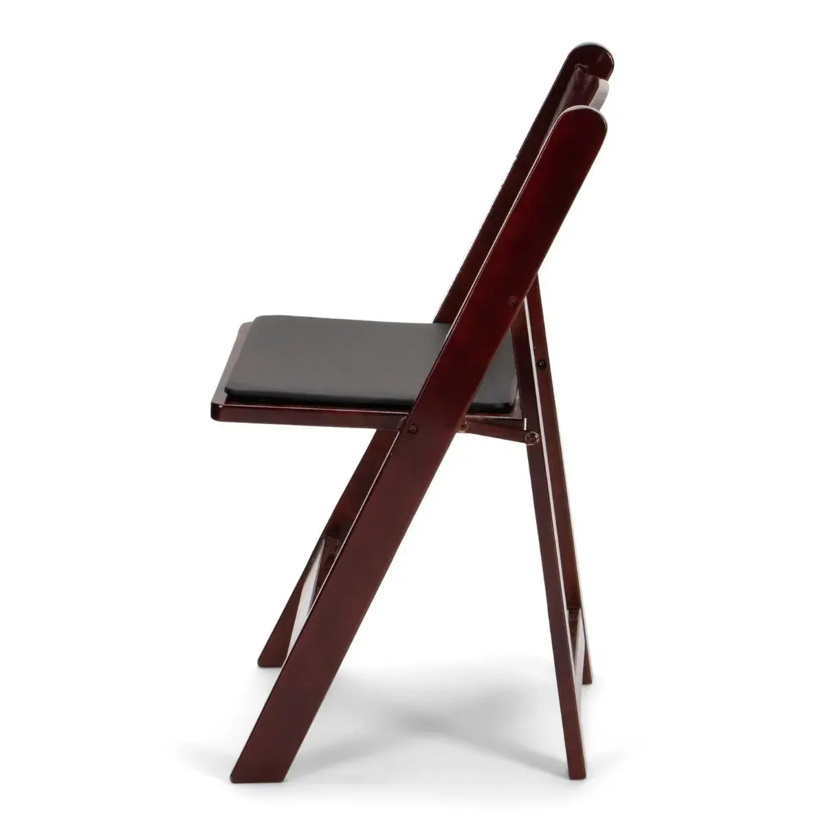 Silla plegable de resina de caoba TitanPRO™