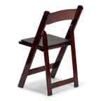 Silla plegable de resina de caoba TitanPRO™