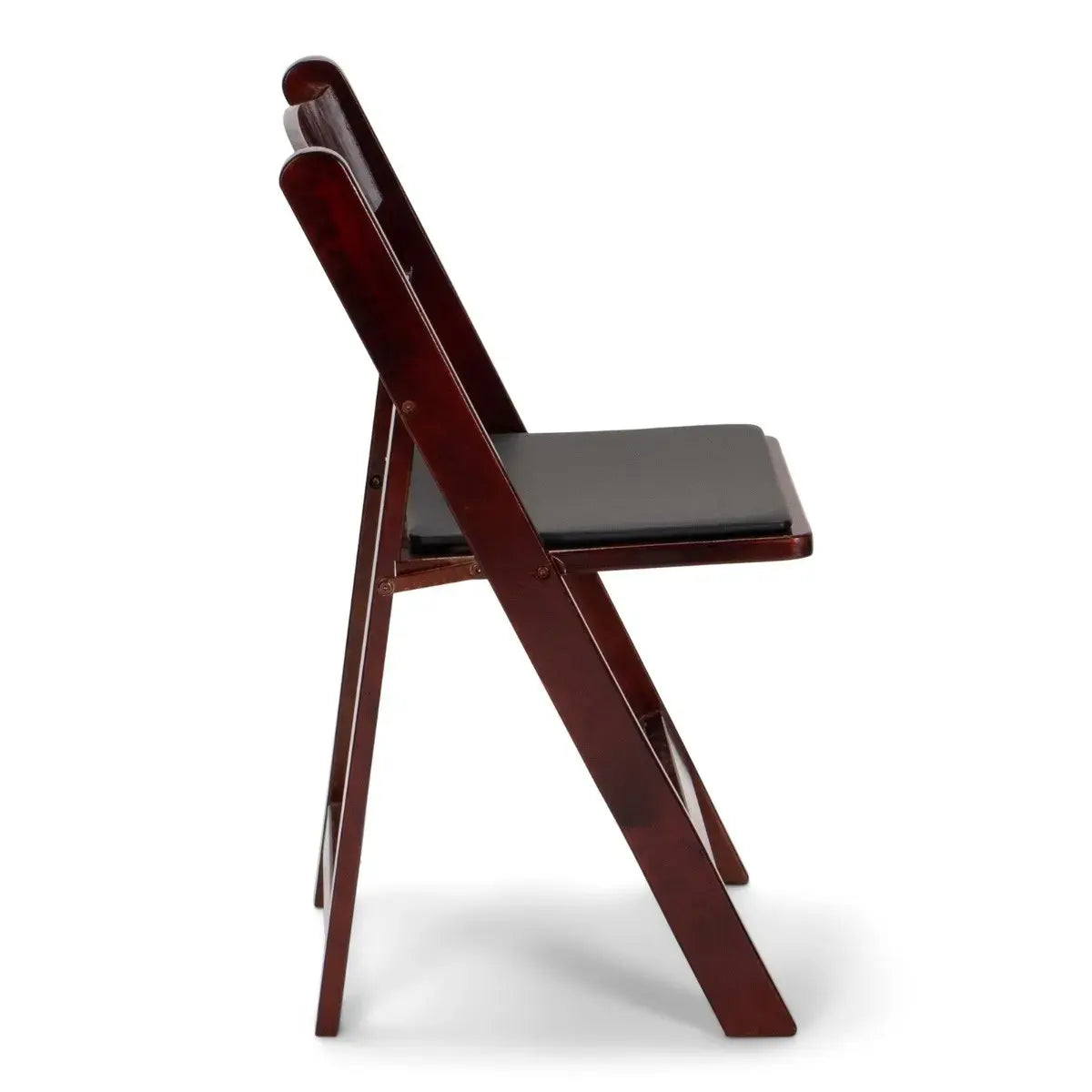 Silla plegable de resina de caoba TitanPRO™
