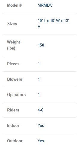 Marble Medium Castle Bounce House COMMERCIAL GRADE