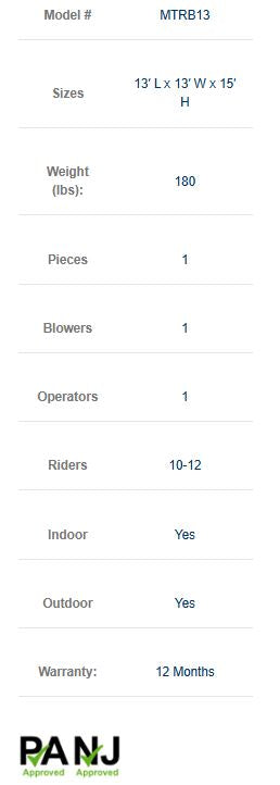 Inflatable bouncer Monster Trucks 13×13 Commercial grade