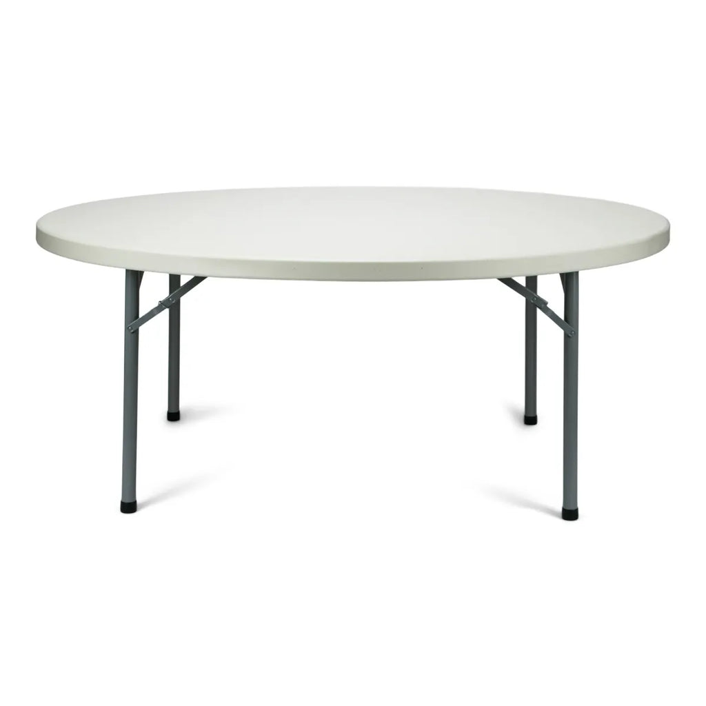 TitanPRO 72'' Round Plastic Folding Table