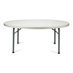 TitanPRO 72'' Round Plastic Folding Table