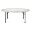 TitanPRO 72'' Round Plastic Folding Table