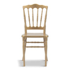 Silla Napoleón de resina dorada con protección UV
