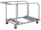 10 - Titan Series Plus60'' Round European Plywood Folding Table and Universal Table Cart Bundle