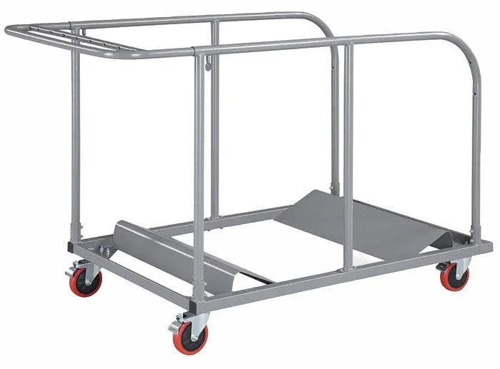 10 - Titan Series Plus60'' Round European Plywood Folding Table and Universal Table Cart Bundle
