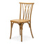 Resin Willow Stacking Chair 3 Colors available White, Black, Medium with Black Grain