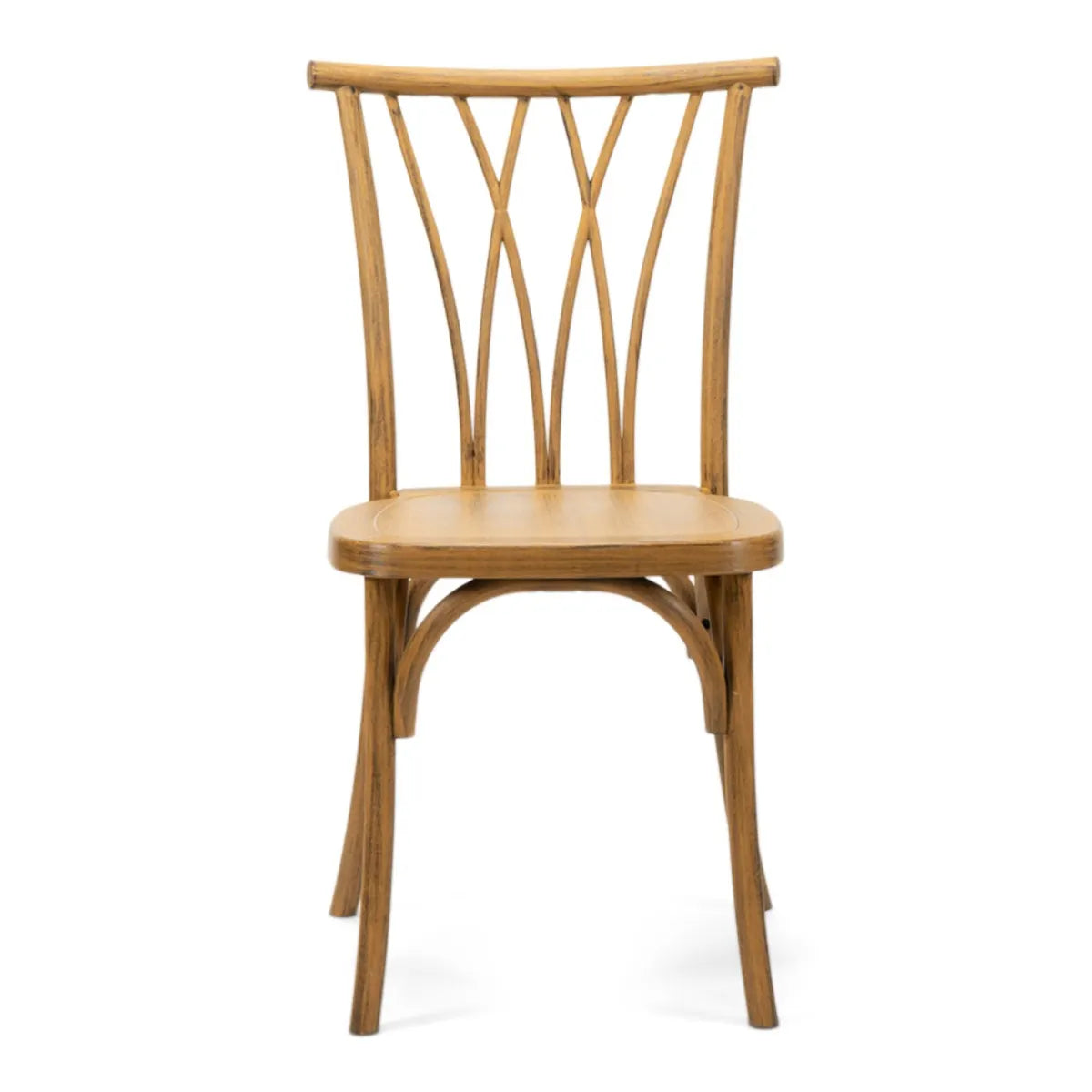 Resin Willow Stacking Chair 3 Colors available White, Black, Medium with Black Grain