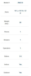 Light-Commercial Castle Bouncer 10’x10′ inflatable With blower