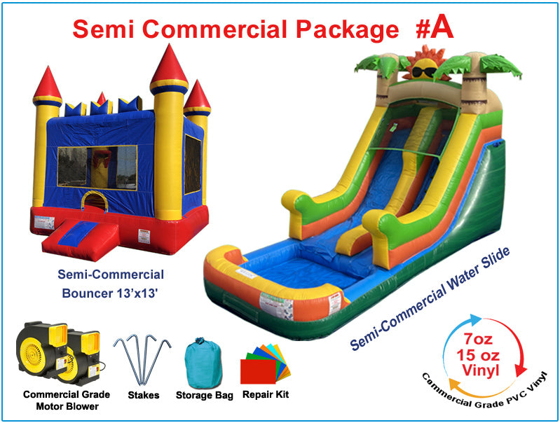 Inflatable Light-Commercial Package A 2 units with Blowers