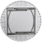 Titan Series 60'' Round Plastic Folding Table