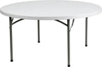 Titan Series 60'' Round Plastic Folding Table