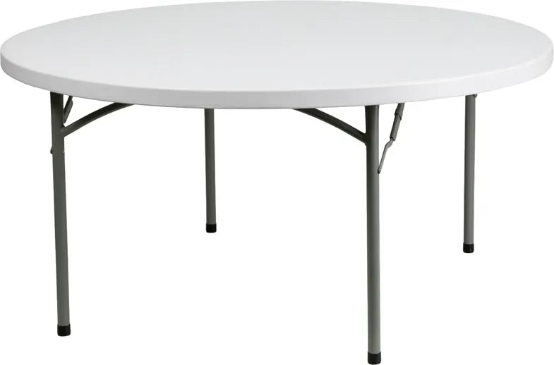 Titan Series 60'' Round Plastic Folding Table