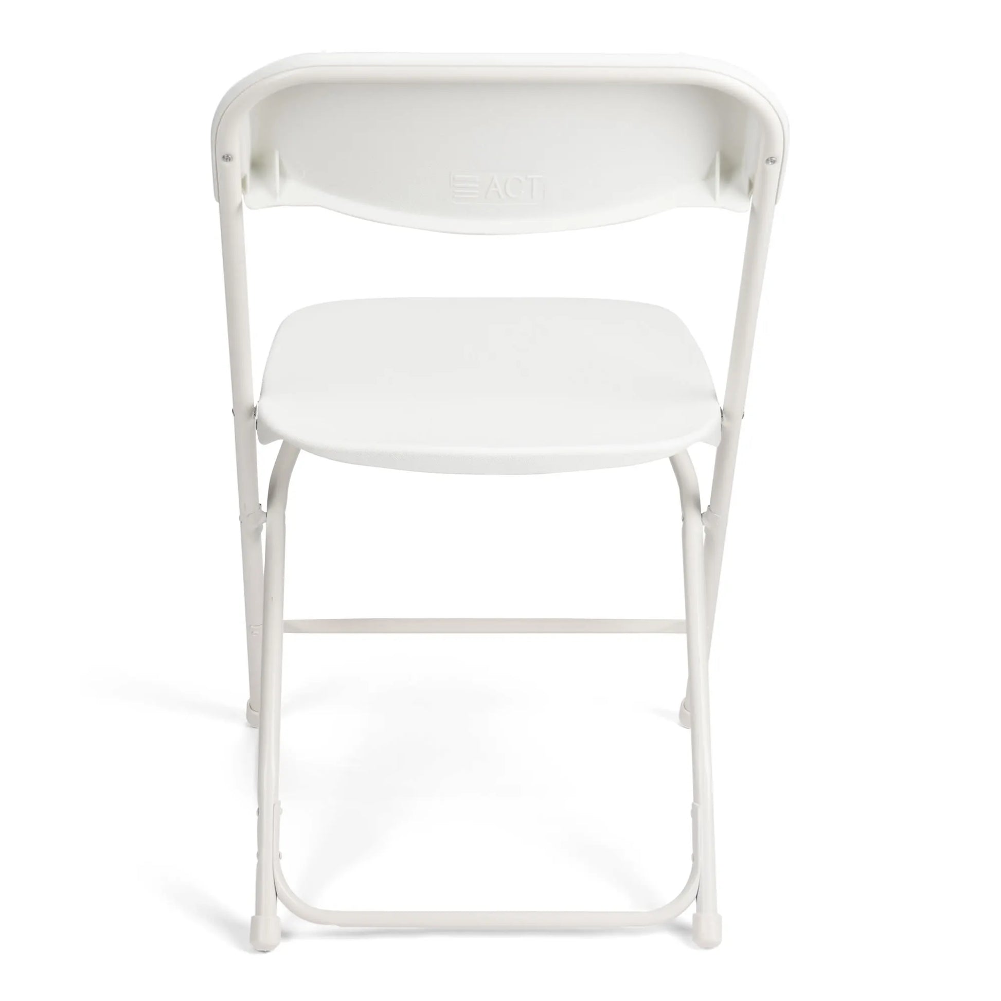 TitanPRO™ Plastic Folding Chair - White