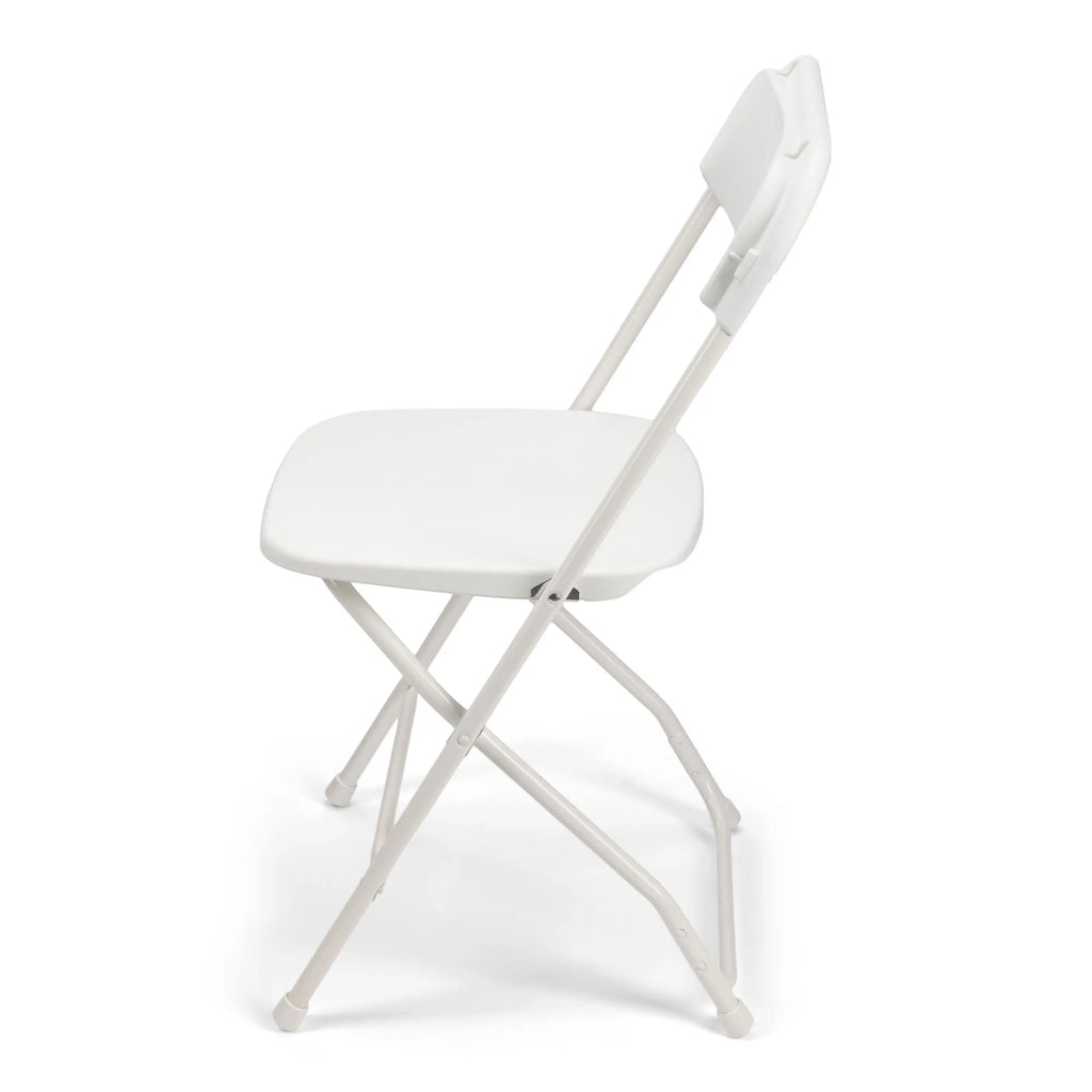 TitanPRO™ Plastic Folding Chair - White