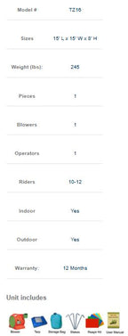 Inflatable Toddler Zoo Playground 3D